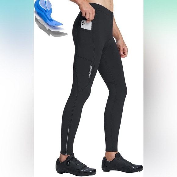 BALEAF Thermal Cycling Pants, 4D Padded Winter Fleece Lined Bicyble Riding 2XL - Picture 6 of 16